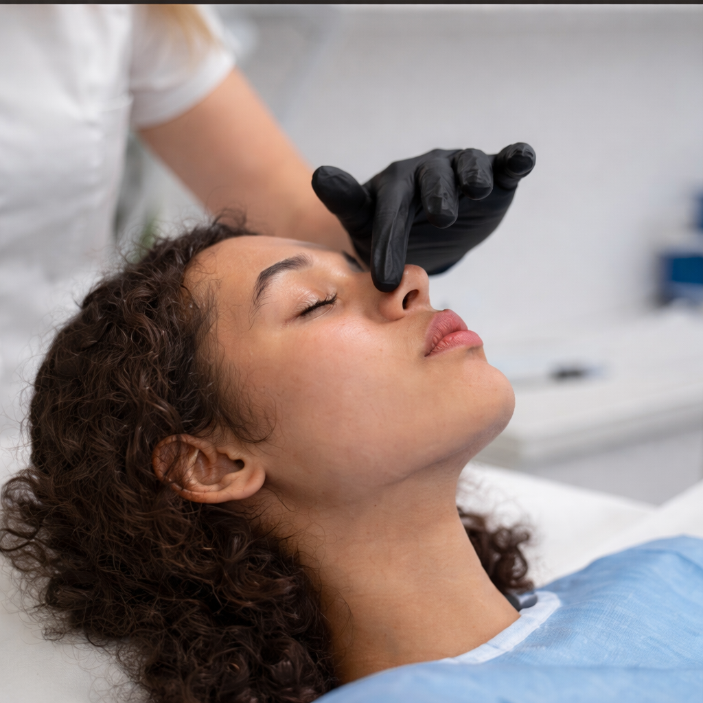 Non-surgical liquid rhinoplasty consultation