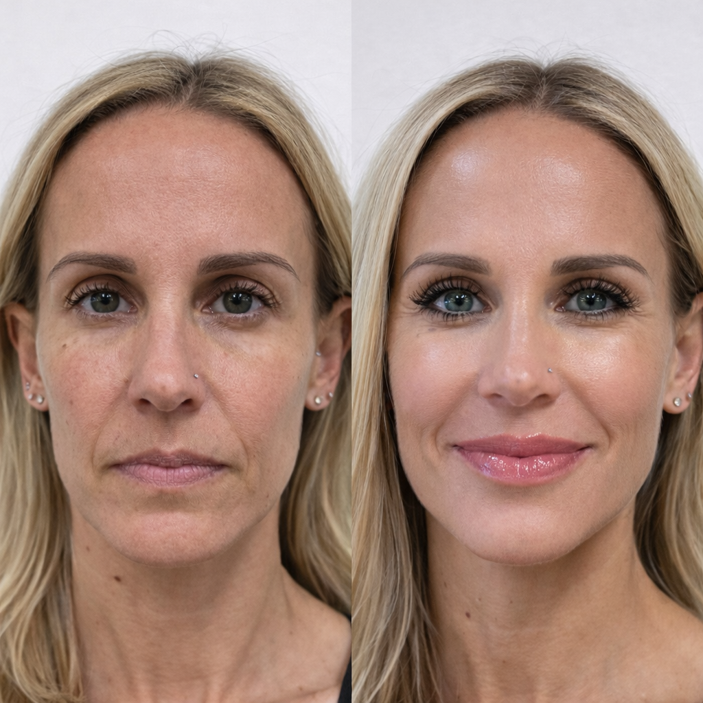 Full face dermal filler transformation